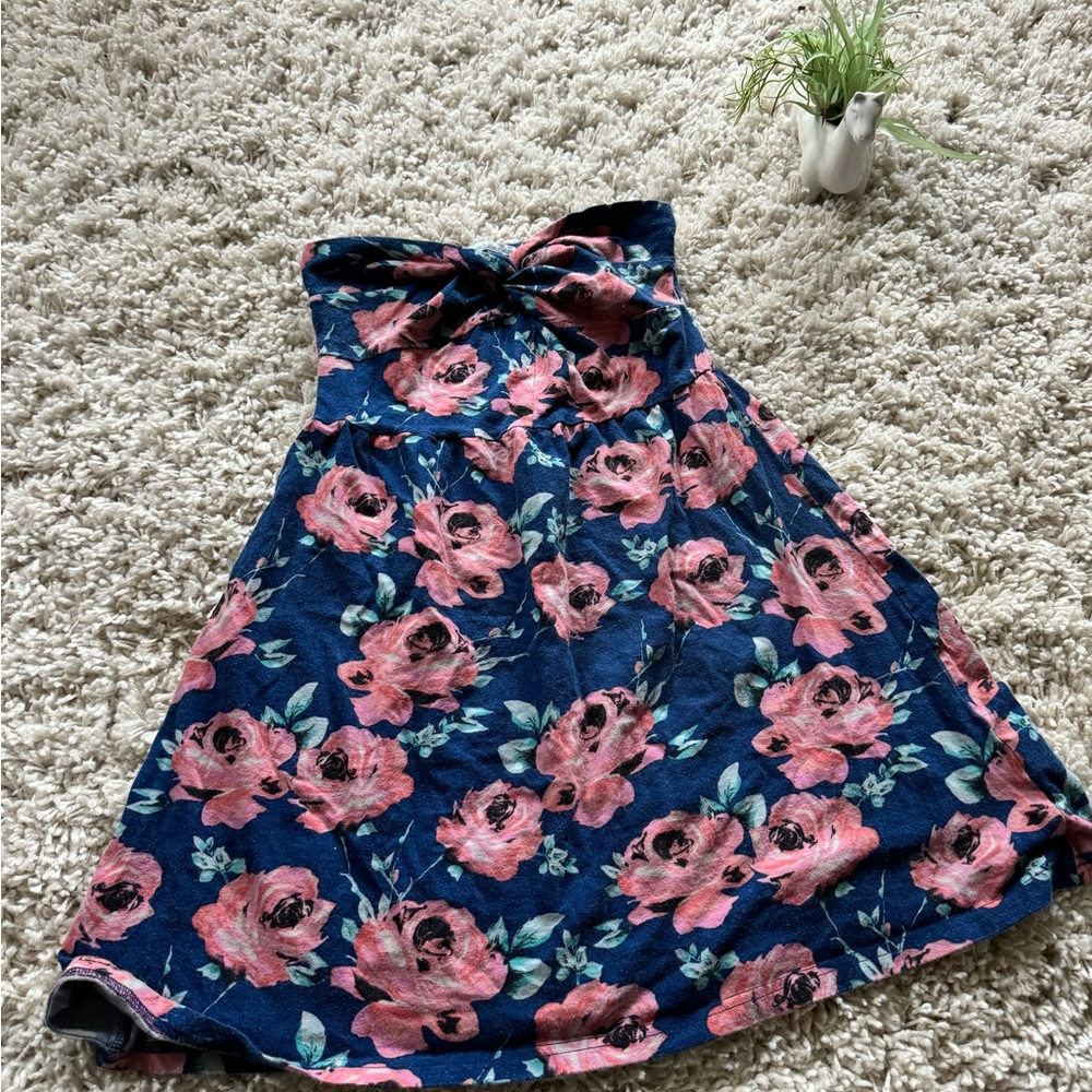 Y2K super cute vintage summer floral tube top 2000s flowy dress. Fun and…